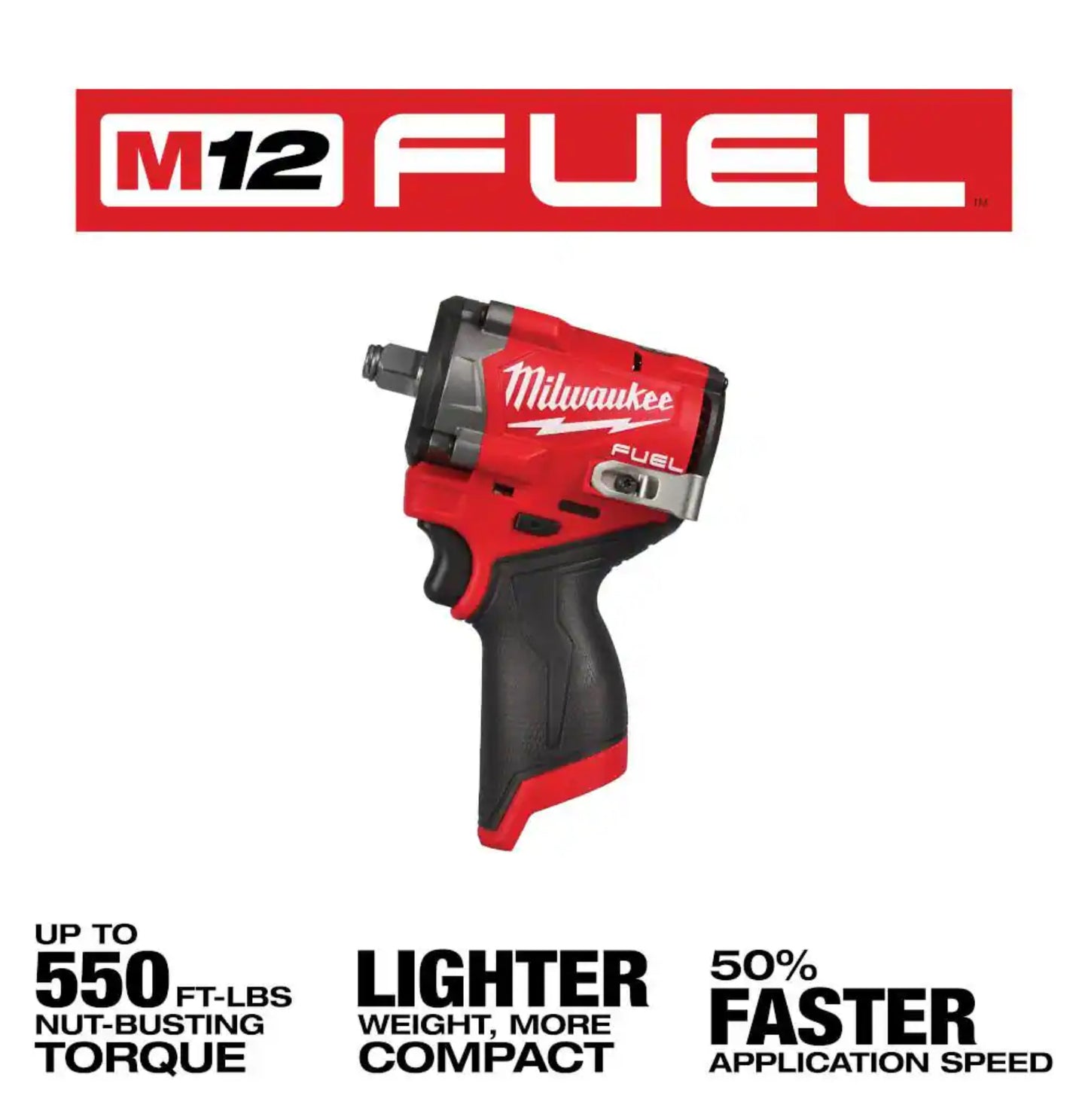 M12 FUEL Stubby 1/2 in. Impact Wrench (Tool-Only)