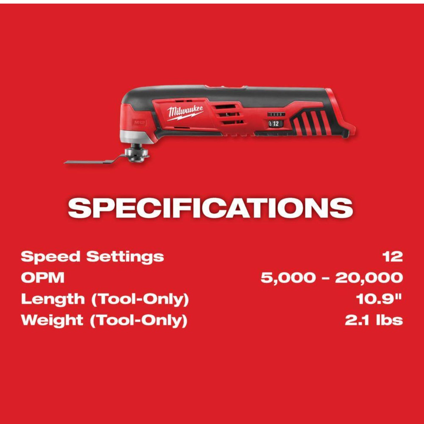 M12 Oscillating Multi-Tool (Tool-Only)